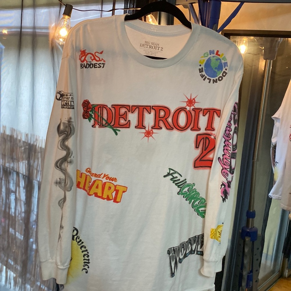 BIG SEAN “detroit2” Long Sleeve Graphic T-shirt Large